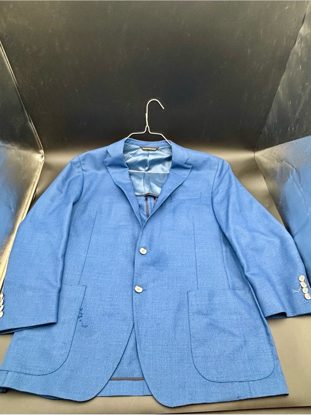 Coppley x Coleson Men's Blue Sport Coat Jacket Vitale Barberis Canonico 48R